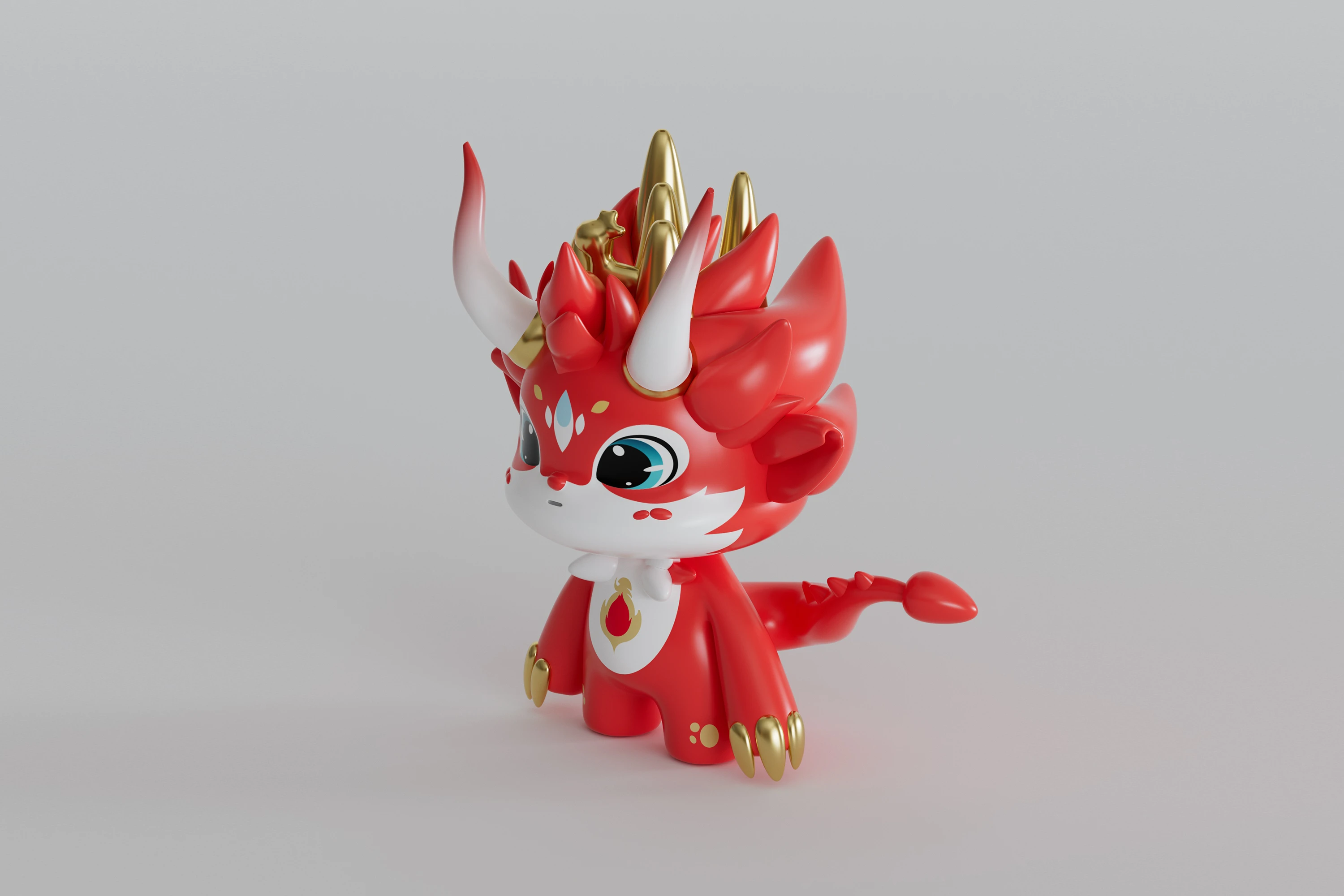 馥小龙品牌吉祥物动作延展设计